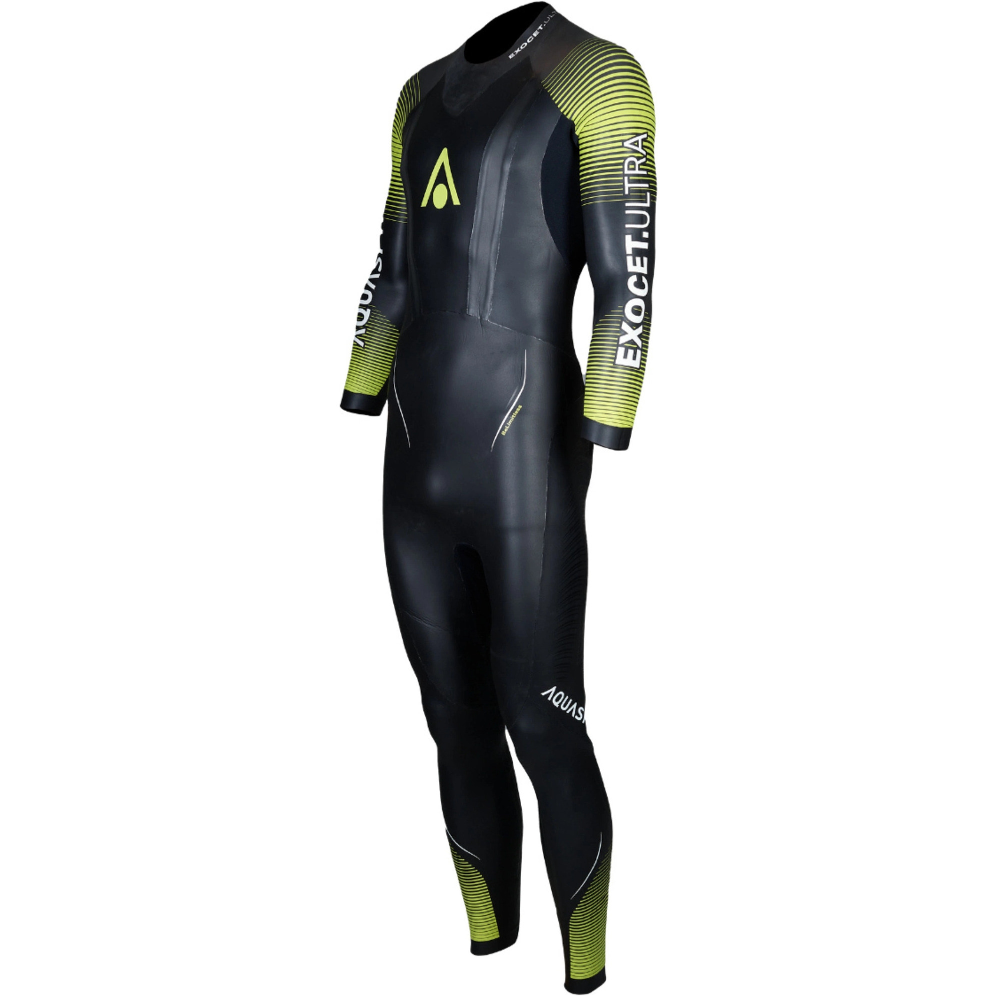 2025 Aquasphere Mens Exocet Ultra Open Water Swim Wetsuit WS0230173 - Black / Hot Lime